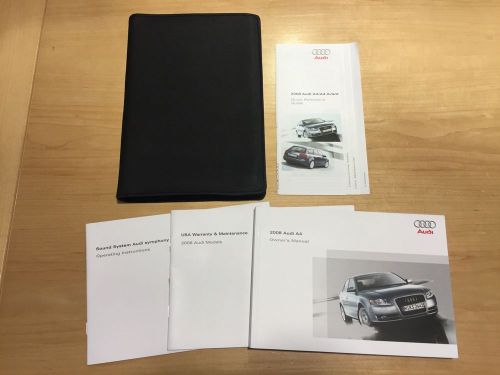 2008 audi a4 owners manuals