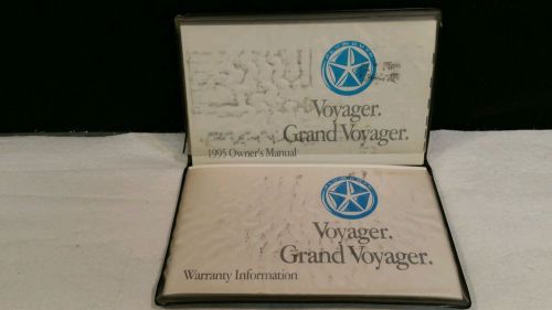 1995 chrysler grand voyager owners manual + guides + case.