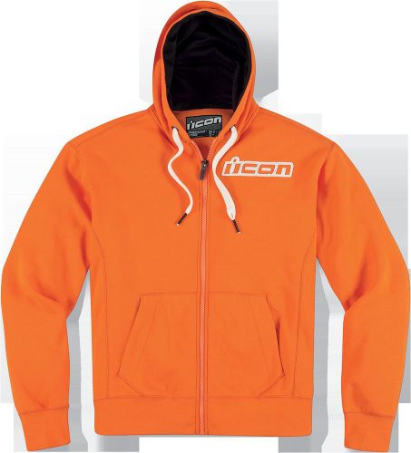 Icon upper slant hoodie md orange