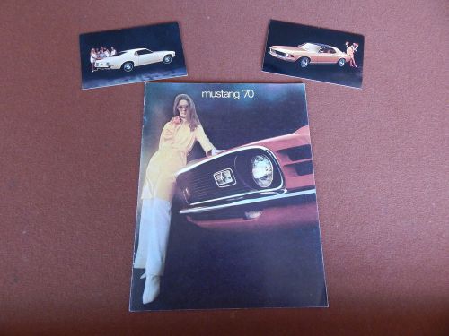 1970 original canada mustang dealer showroom sale brochure 70 mach 1 w postcards