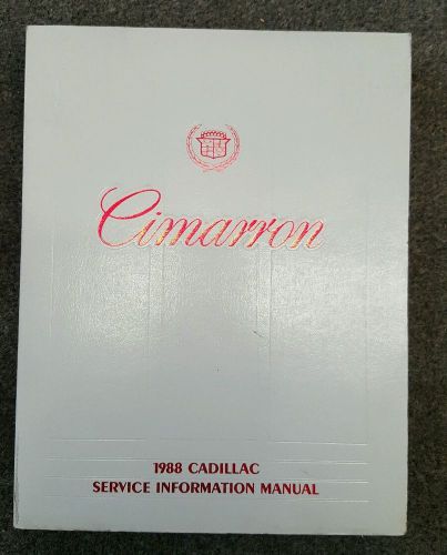 1988 cadillac cimarron factory service manual