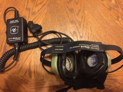 David clark h6040 aviation headset with c6008 radio adapter