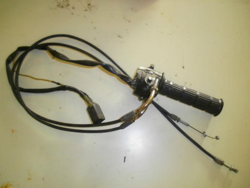 Kawasaki 1982 kz550 kz 550 throttle assembly cables wires controls & wiring 