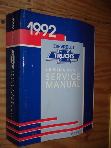 1992 chevy lumina apv mini-van service manual shop book repair oem