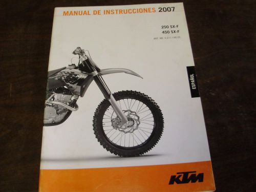 Ktm  repair manua 2007 250 sx-f (espanol)