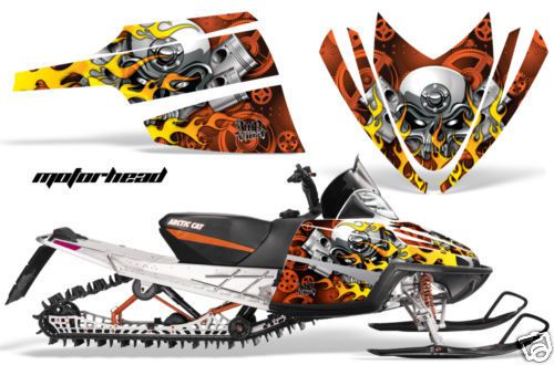 Amr sled sticker decal wrap kit m8 m7 arctic cat m series crossfire graphics mot