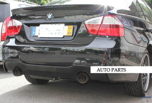 A++ carbon rear trunk bumper diffuser lip (twin exhaust) for bmw e90 m-tech 335i