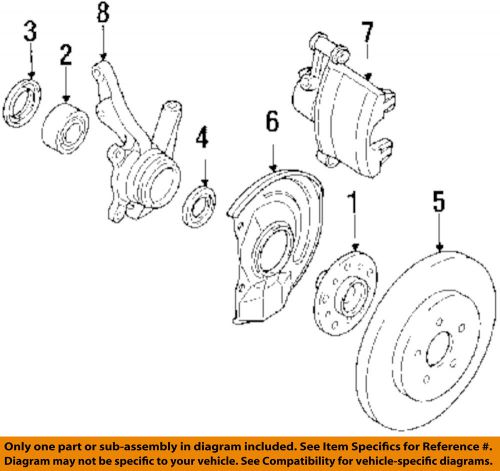 Mitsubishi oem 93-97 eclipse front brake-rotor mr389724