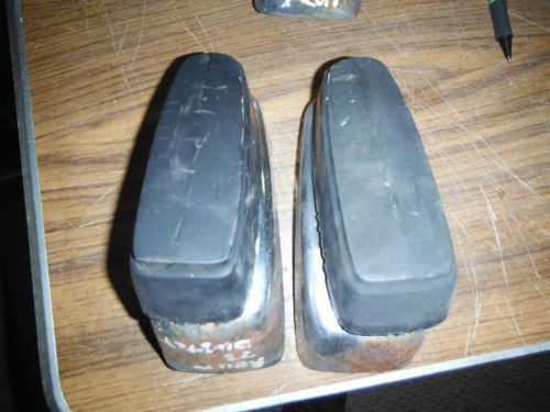 1973-74 plymouth duster rear bumper guard pair bumperettes original 73