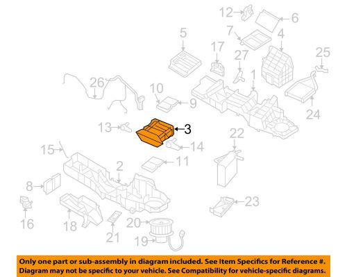 Dodge chrysler oem 02-06 ram 1500 4.7l-v8 evaporator heater-case 5161419aa