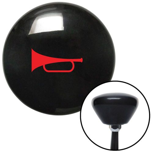 Red horn trumpet black retro shift knob with m16 x 1.5 insertaftermarket boot