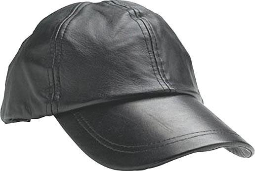 New giovanni navarre™ genuine solid black leather baseball sports cap hat 