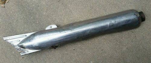 1949 only oem harley panhead stainless muffler cover fl el exhaust