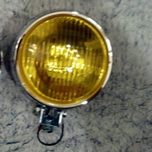 Small round vintage amber fog lights 67 66 65 64 63 62 61 60 12 volt vw bug bus