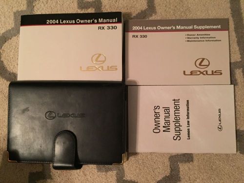 2004 lexus rx 330 owners manual set with case