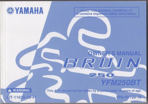 2005 yamaha atv bruin 250  yfm250bt   lit-11626-18-41 owners manual (514)