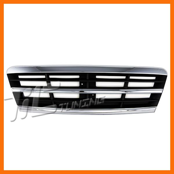 Front grille chrome frame ptd black insert fit 2004-2005 kia optima 4dr sedan 06