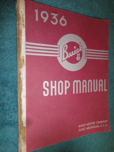 1936 buick shop manual / good original service book!!