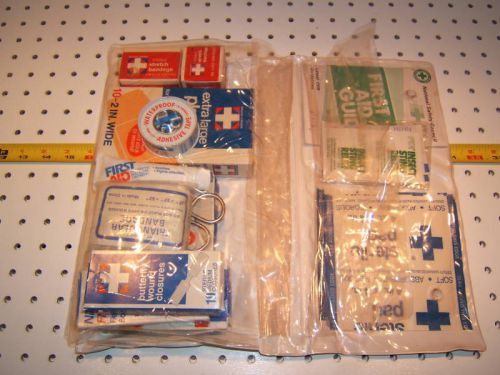 Mercedes early w202,w210,w140 white cross us first aid kit oem 1 bag,q4860025,#1