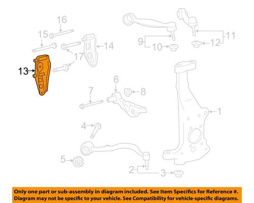 Lexus toyota oem 07-15 ls460 front suspension-arm support right 4861450030