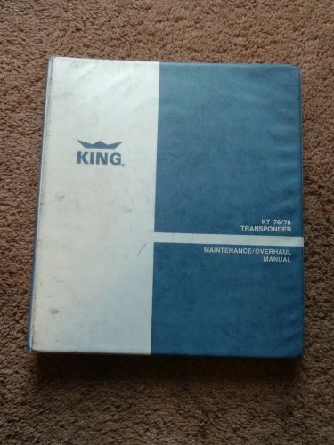 King kt 76 kt 78 tso transponder service repair manual installation overhaul