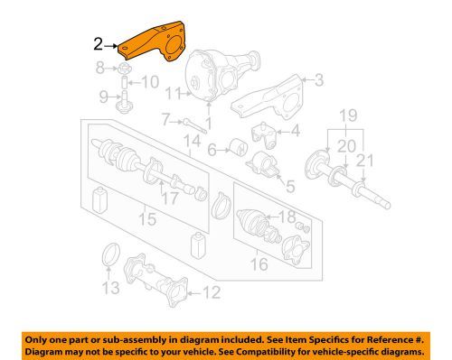 Carrier front axles-differential carrier mount bracket right mn103396
