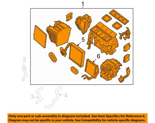 Nissan oem 07-12 altima 2.5l-l4 evaporator heater-heater assembly 27110ja100