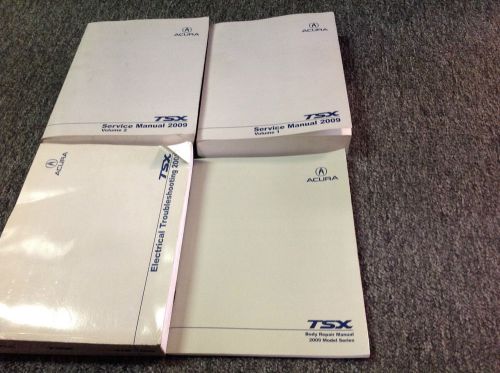 2009 acura tsx service repair shop workshop manual set w body &amp; etm factory oem