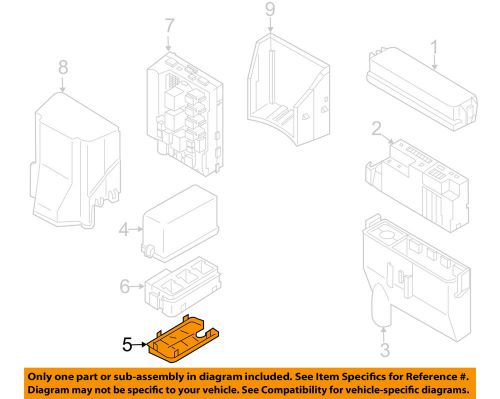 Infiniti nissan oem 2006 g35 electrical-relay cover 24382ac700