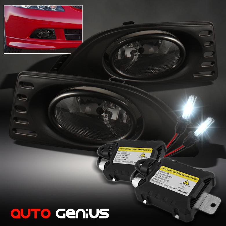 Slim ballast xenon hid upgrade + 05-07 acura rsx dc5 jdm smoke driving fog light