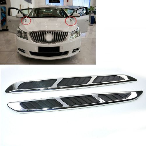 2pcs car cool air flow vent fender hole cover duct simulated decoration sticker