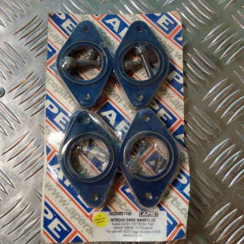 Ape nitrous oxide manifolds for suzuki gsxr 1100\750 oil cooled  dragbike nos