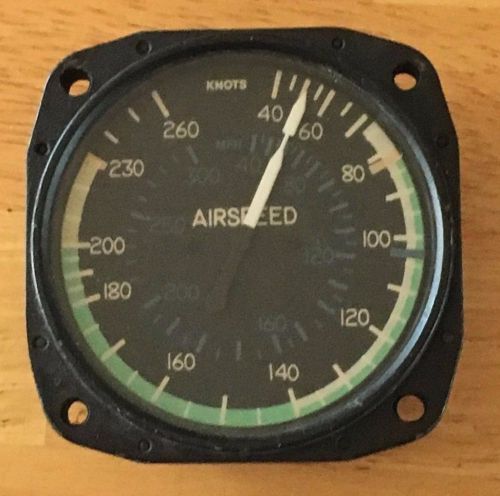 Aircraft instrument indicator gauge avionics airspeed {free u.s. shipping}