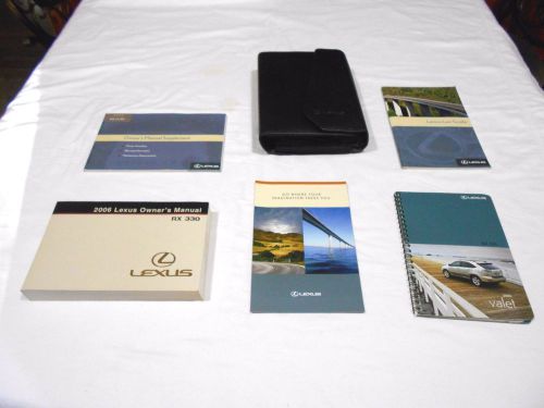 2006 lexus rx 330 owner manual 5/pc.set &amp; lexus premium factory case.- clean,,