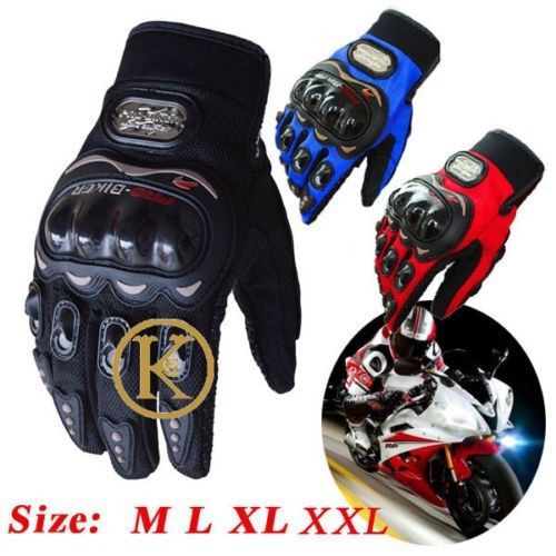 Motorbike motocross summer fiber bike racing gloves pro-biker motorcycle size l