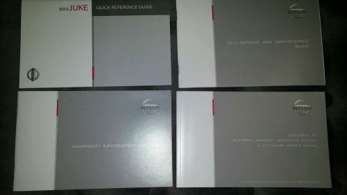 Nissan juke booklets