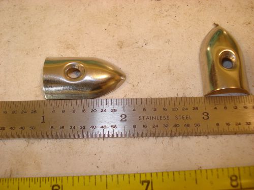 Soft top cover cap, ss spear shaped, used pair.  56-65 gm convertibles