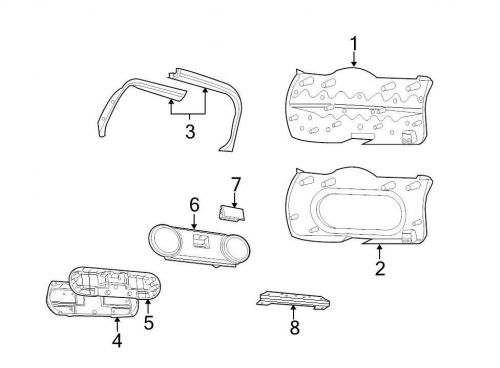 Chrysler oem jeep speaker cover 1dr91dkaab image 4