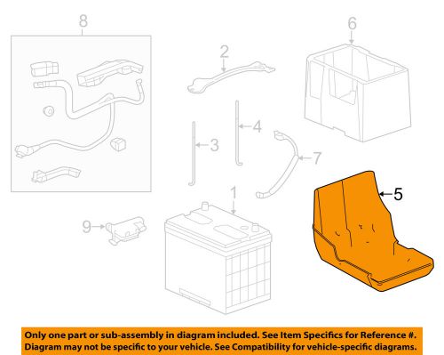 Honda oem 13-15 accord 3.5l-v6-battery box 31521t2ga00