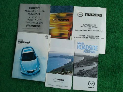 2003 mazda 6 owner manual