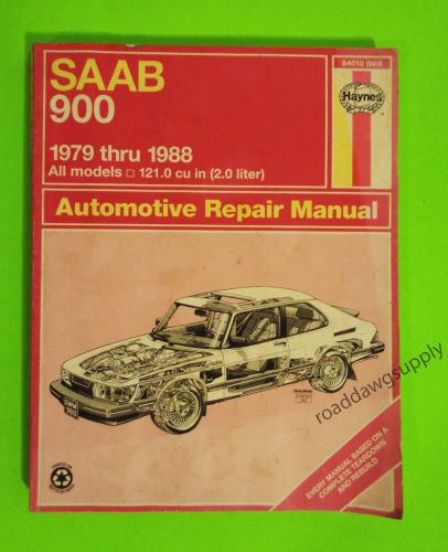 1979- 1988 saab 900 &amp; turbo service shop repair manual haynes