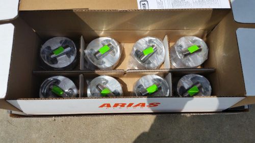 Arias pistons 400 sbc 0.040 408cid 5.7 rod na gas 14:1 comp