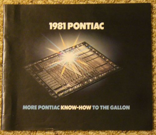 1980 pontiac full line with trans am original sales brochure