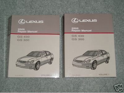 2005 lexus gs 430/300 repair manuals 1&amp;2 2002 2003 2004