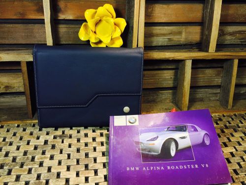 Bmw alpina roadster v8 owners manual +2015 alpina case (rare) ((buy oem)) non z8
