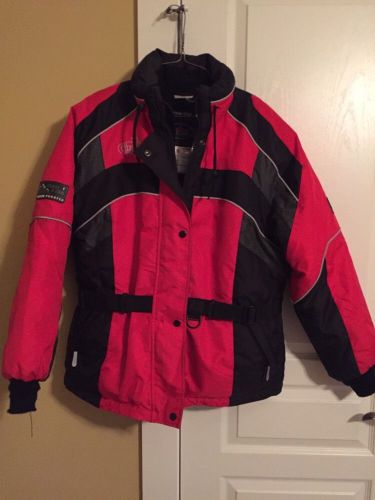 Choko trail star storm proofed adult snowmobile ski jacket size xl red black