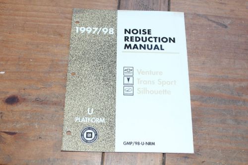 1997 1998 noise reduction manual venture trans port silhoutte gm shop manual