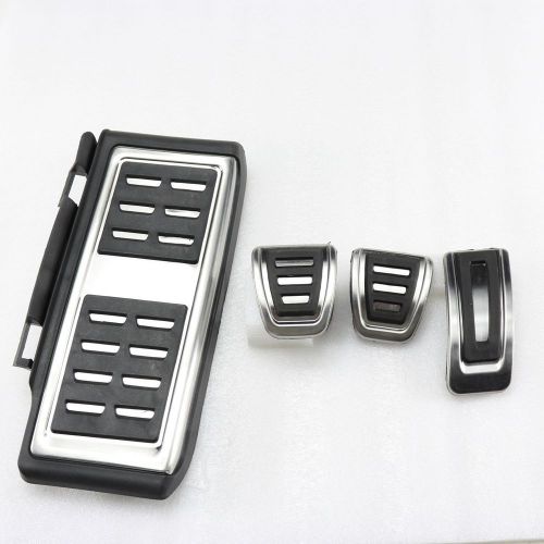 4pcs set sport fuel brake clutch foot rest mt pedals pads for vw golf mk7 vii