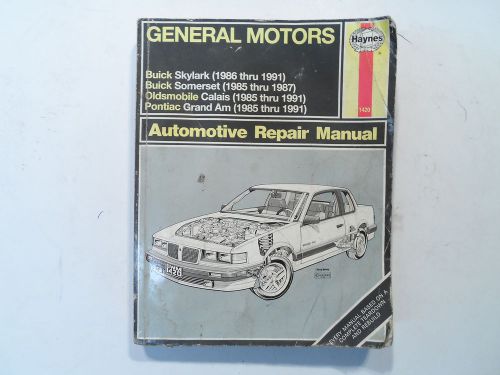 Buick skylark somerset &amp; pontiac grand am haynes brand auto repair manual 1420