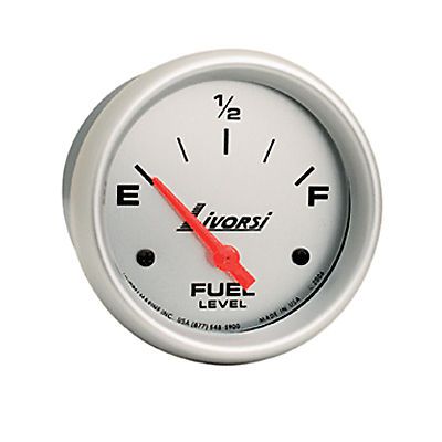 Livorsi electric automotive 0-90 ohms fuel level gauge platinum 2 5/8&#034;